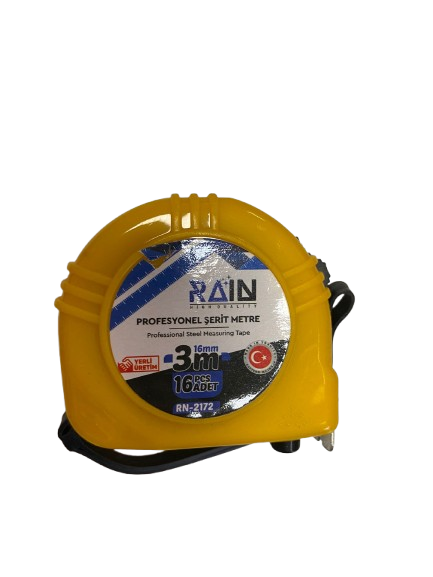 RAİN SARI ŞERİT METRE 3 X 16 